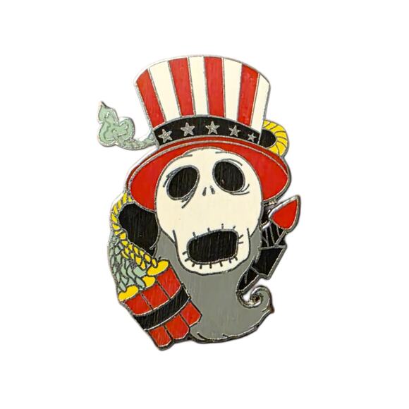 Nightmare Before Christmas 2008 4th‎ of July Disney Jack Skellington Mystery Pin - Picture 1 of 2